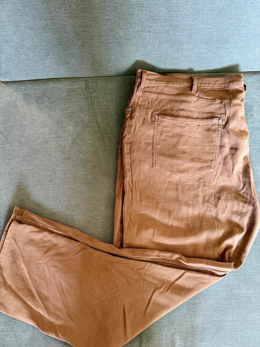 Faherty Brown Stretch Waistband Jeans